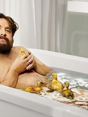 Zach Galifianakis In The Tub